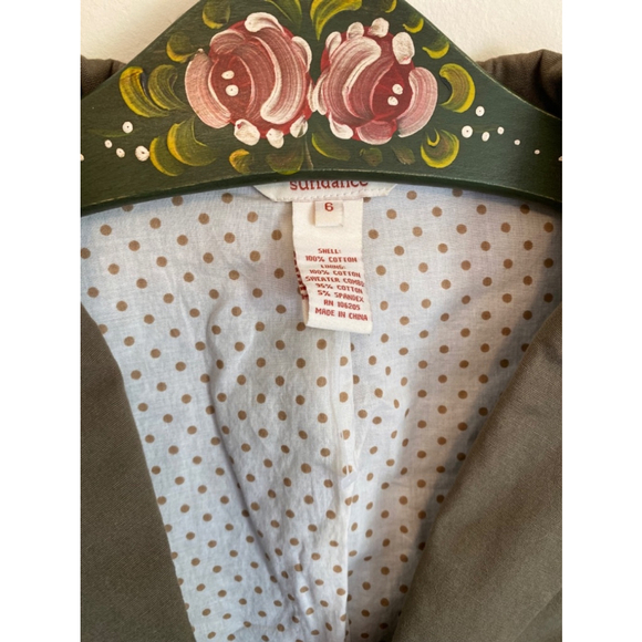 Women's Sundance Runaround Olive Sweater Jacket Blazer Size 6 - Picture 2 of 6